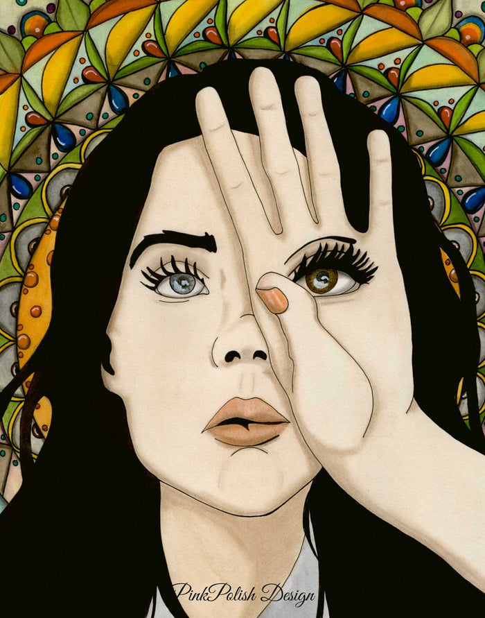 PinkPolish Design Art Prints "Sight"  Watercolor Painting: Art Print