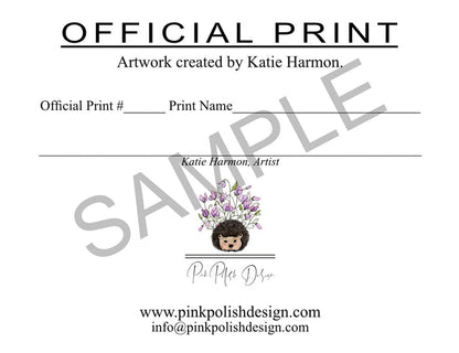 PinkPolish Design Art Prints "Sight"  Watercolor Painting: Art Print