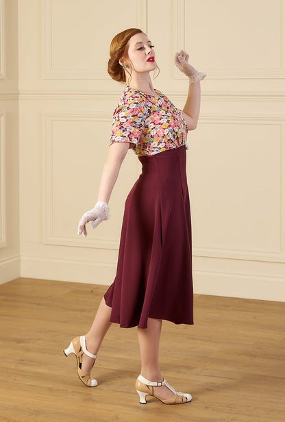 1940s Martha Tea Dress - Spring Parade