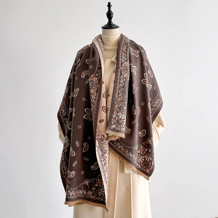 Susetta Pashmina Scarf Brown