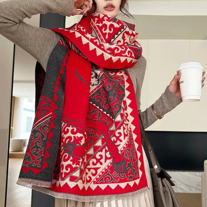Trisola Pashmina Scarf Red