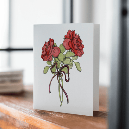 PinkPolish Design Note Cards "Tussie Mussie" Handmade Notecard