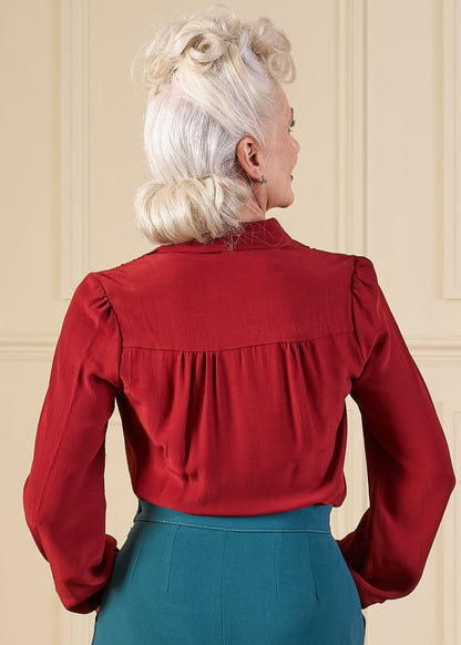1940s Victory Blouse - Port