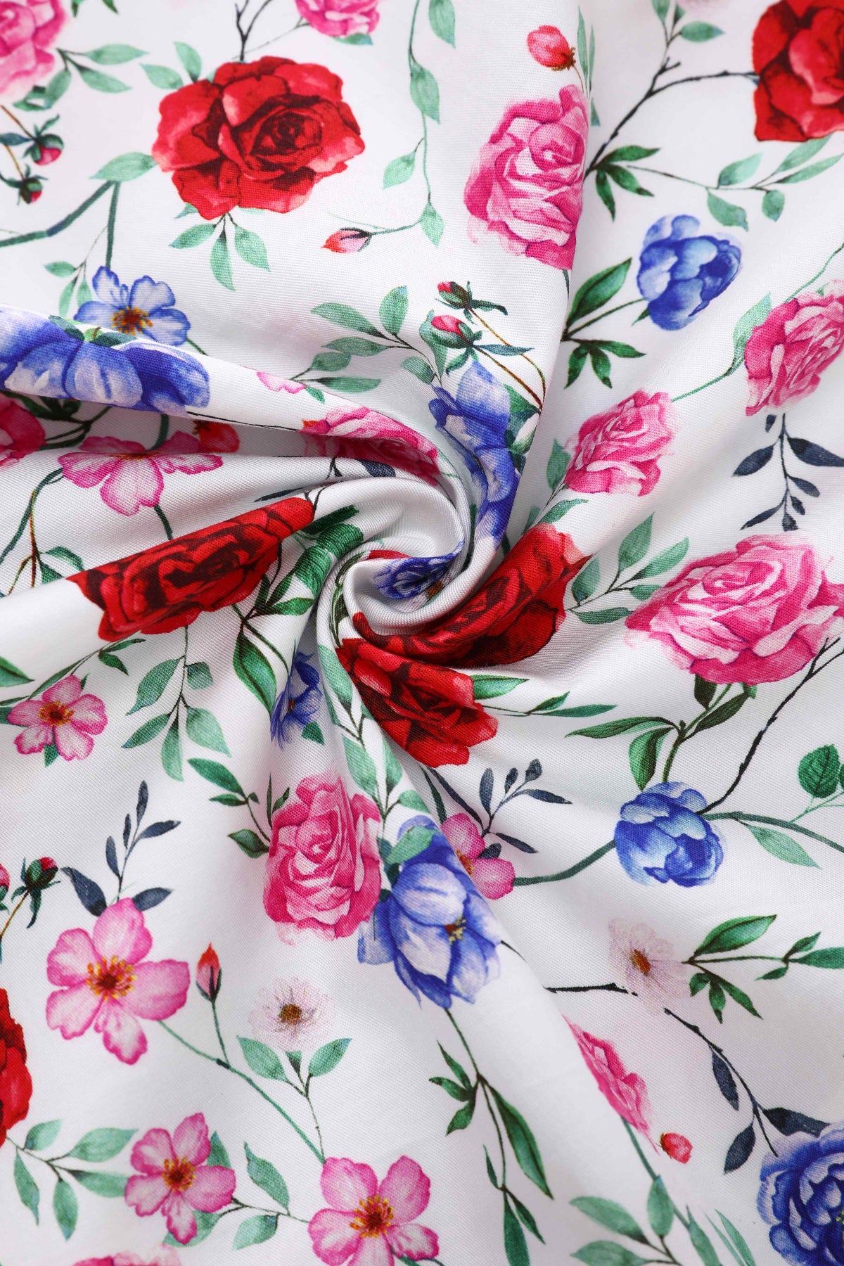 Daisy White Rose Halter Dress