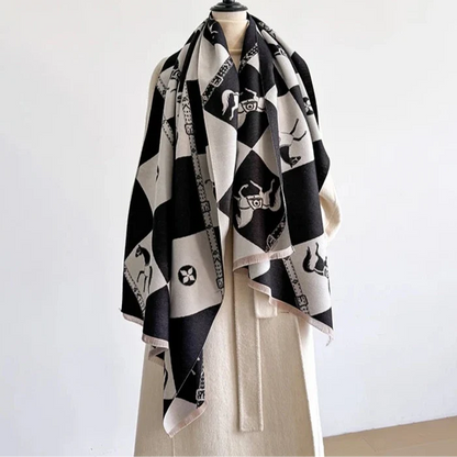 Zubiena Pashmina Scarf Black